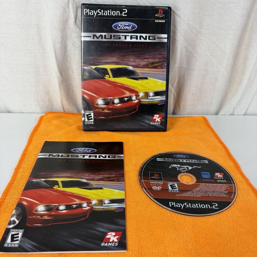 Ford Mustang The Legend Lives PlayStation 2 PS2 Complete Tested